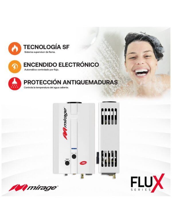 CALENTADOR DE AGUA FLUX 6 LTS BLANCO MIRAGE - Imagen 5